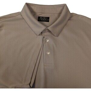 Ben Hogan Performance Golf Polo Shirt Mens XL Gray Geometric Pattern